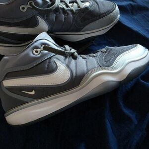 Nike Men's Dark Gray and White Sneakers